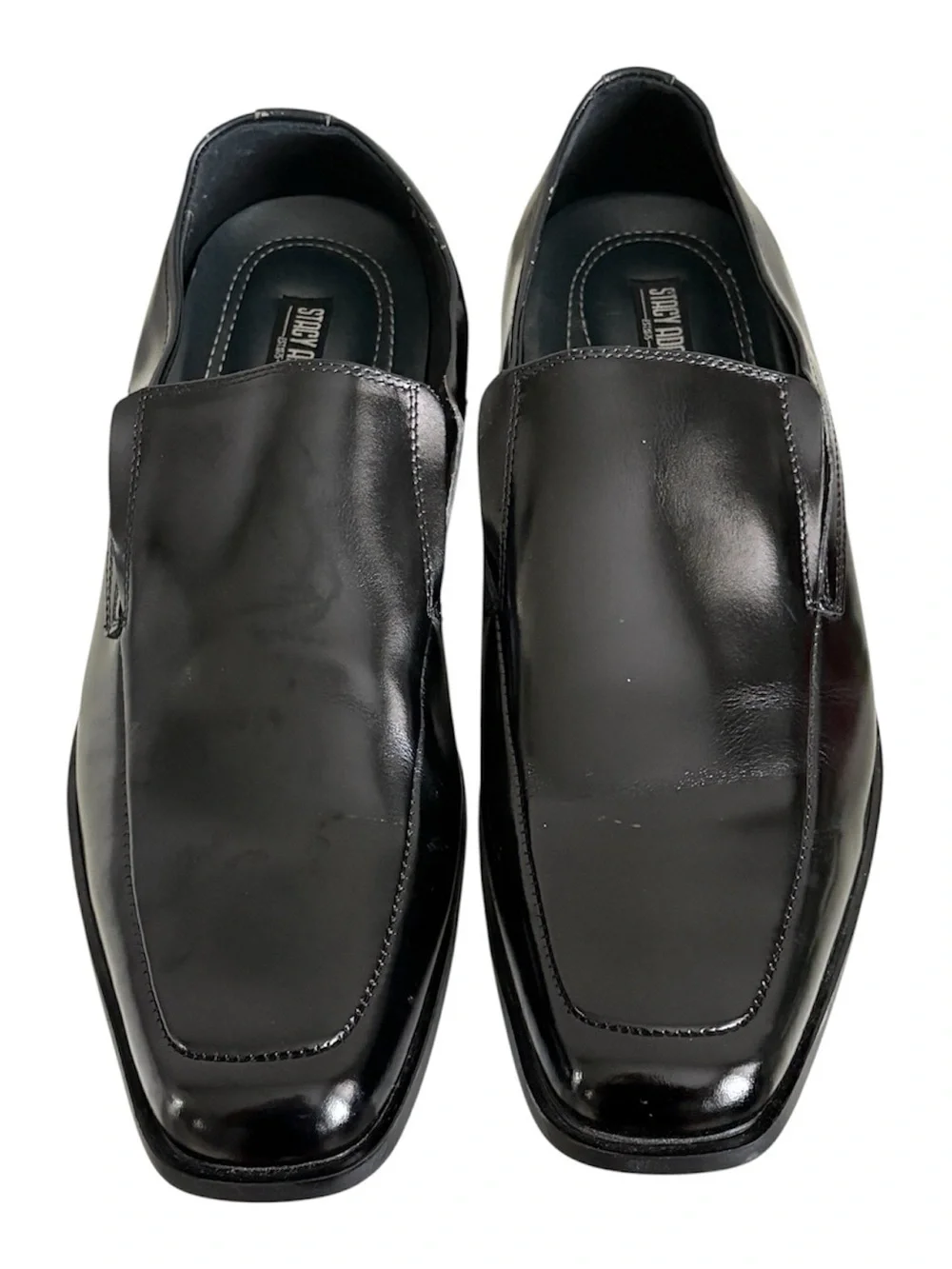 Stacy Adams Black Patent Slip-On Dress Loafers